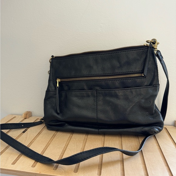 Black Leather Fossil Purse - Picture 1 of 7